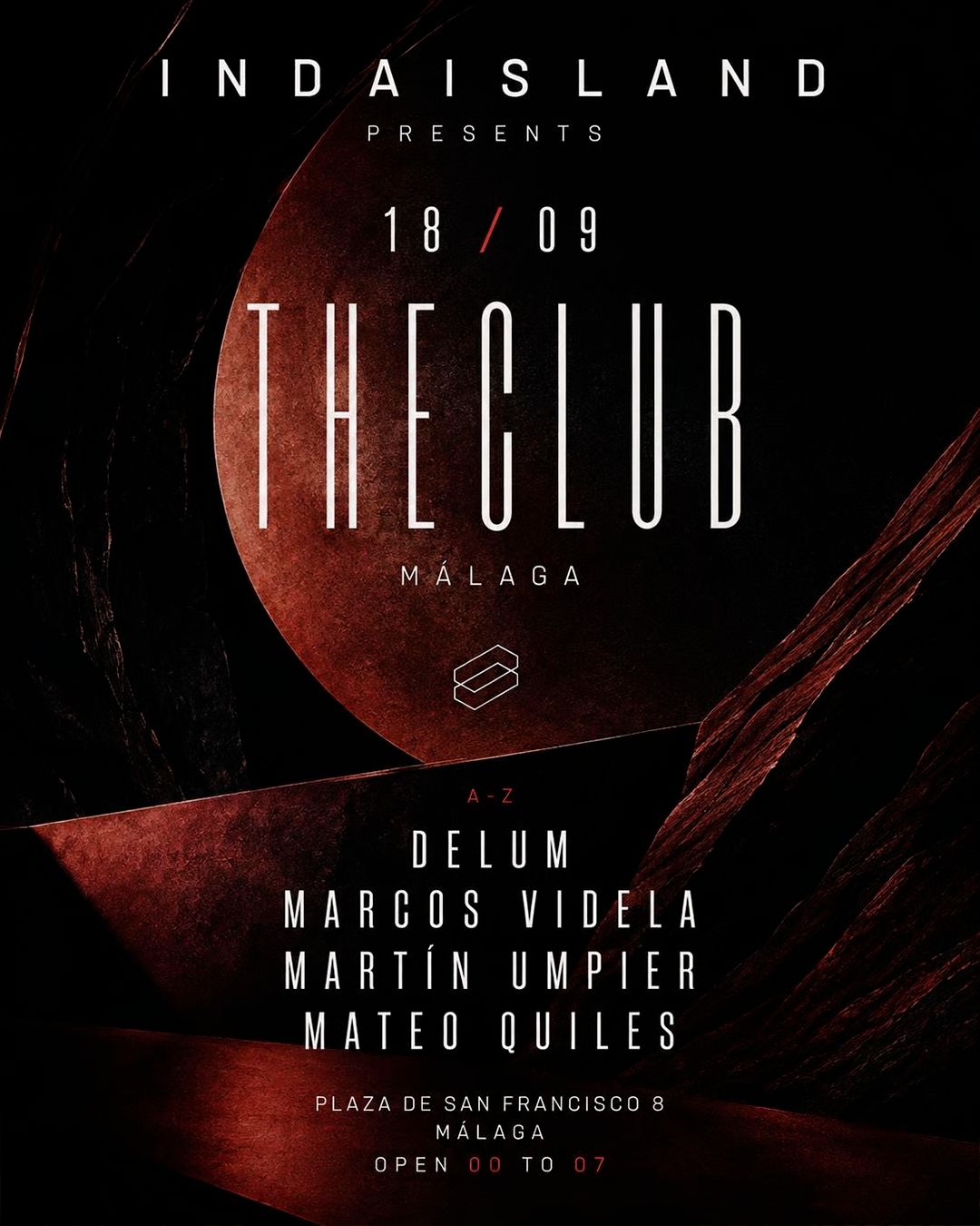 IN DA ISLAND: MARTÍN UMPIER · DELUM · MARCOS VIDELA · MATEO QUILES