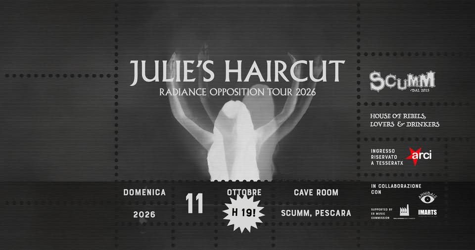 Julie’s Haircut live – Scumm Cave Room Dom 11/10 H 19!