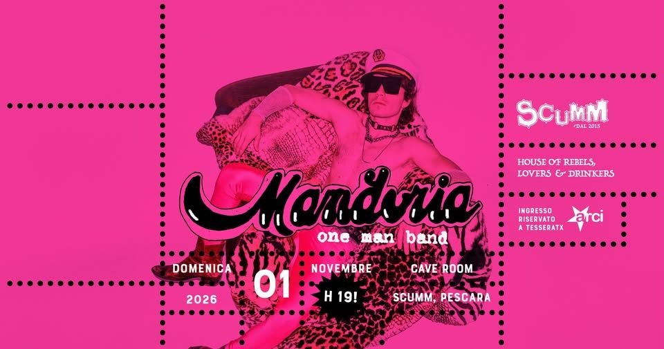 Manduria live – Scumm Cave Room – Dom 01/11 H 19!