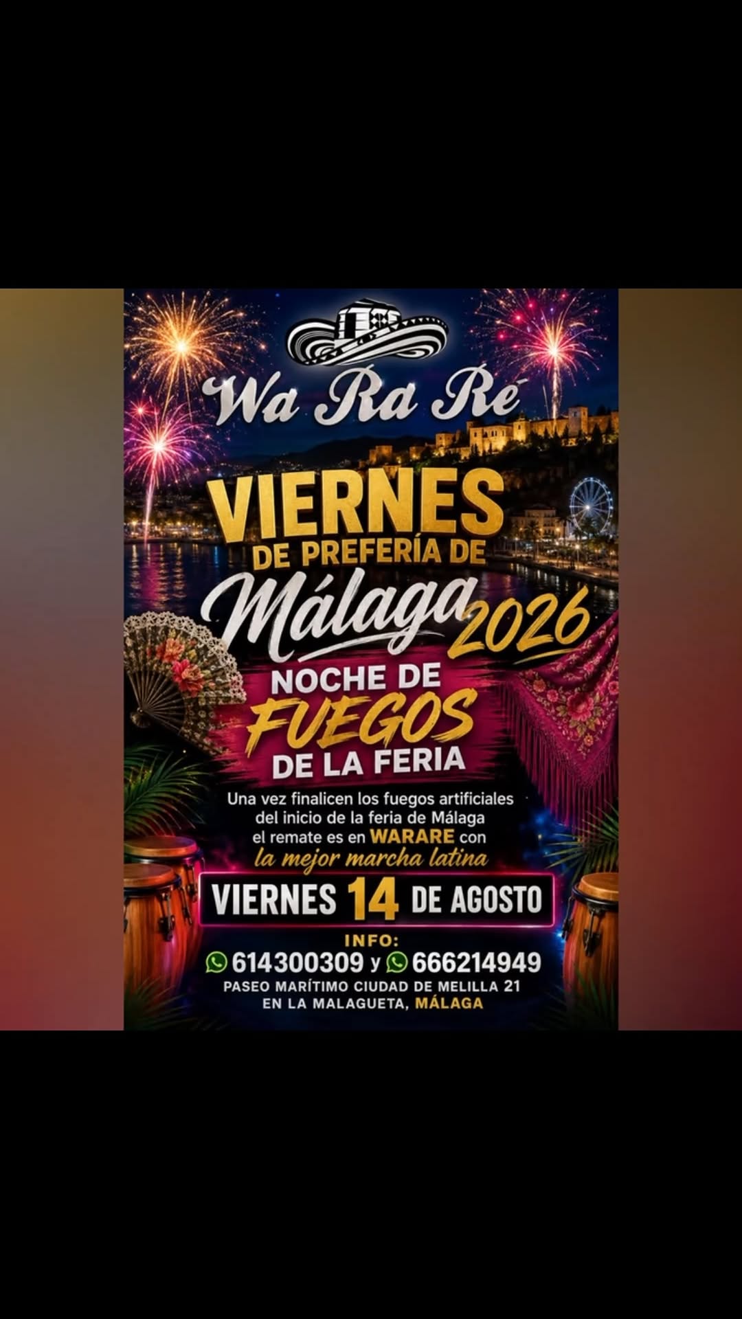 Warare Discoteca Latina · 14 Ago