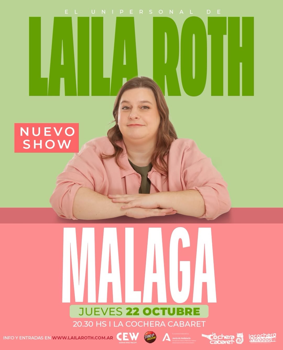 Laila Roth debuta en Málaga con su show
