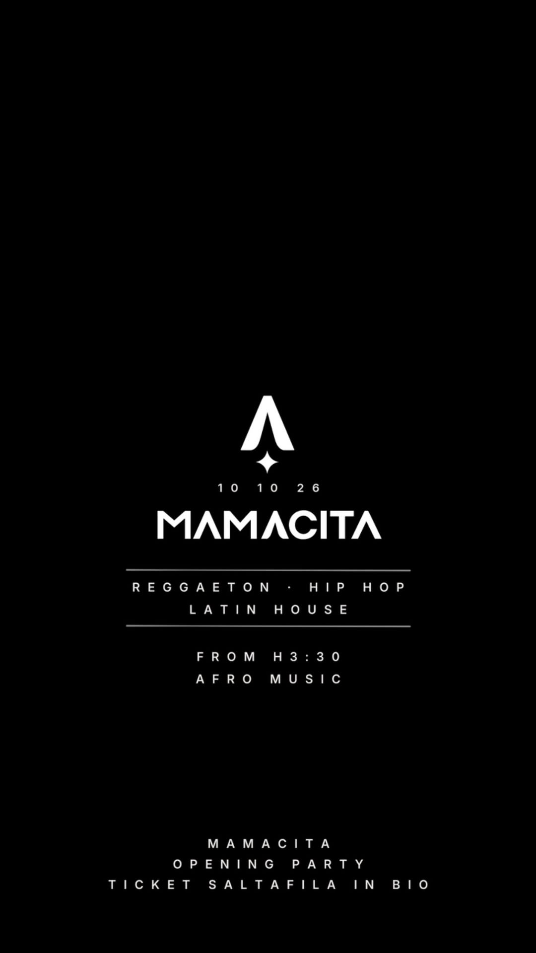 ⋈ MAMACITA A LATIN HOUSE NIGHT