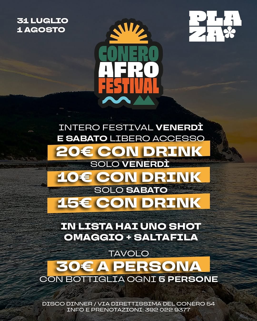 PRIMA EDIZIONE — CONERO AFRO FESTIVAL